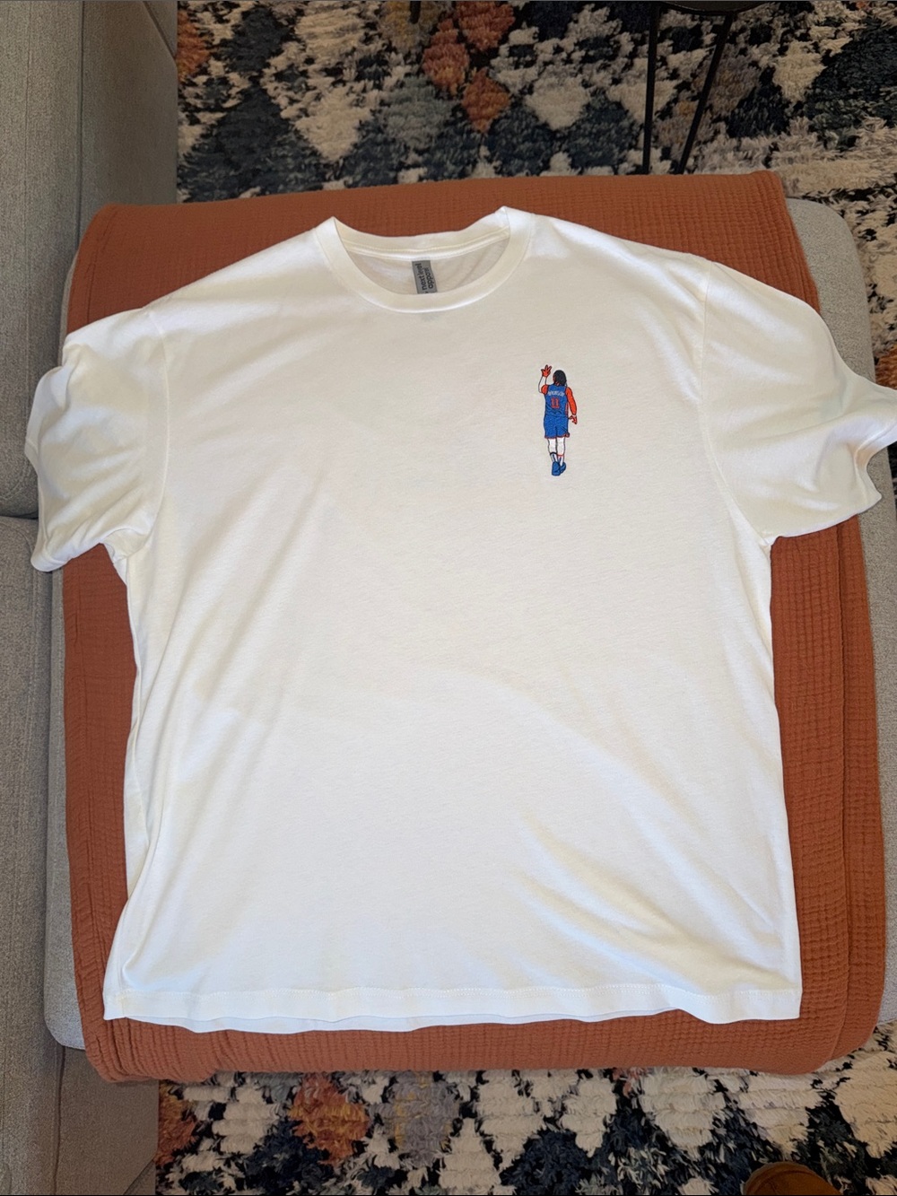 New York Knicks Jalen Brunson Embroidery tee shirt